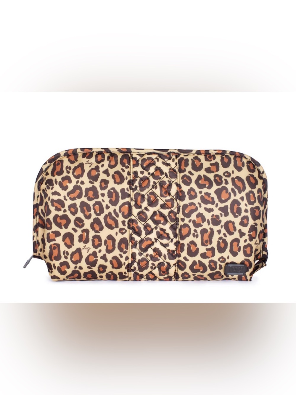 Lug Flash Travel Cosmetic Case Leopard Print Organization Pouch NWOT